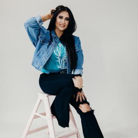 TEAL CACTUS Handmade Cactus Graphic Tee - Picture 6 of 7